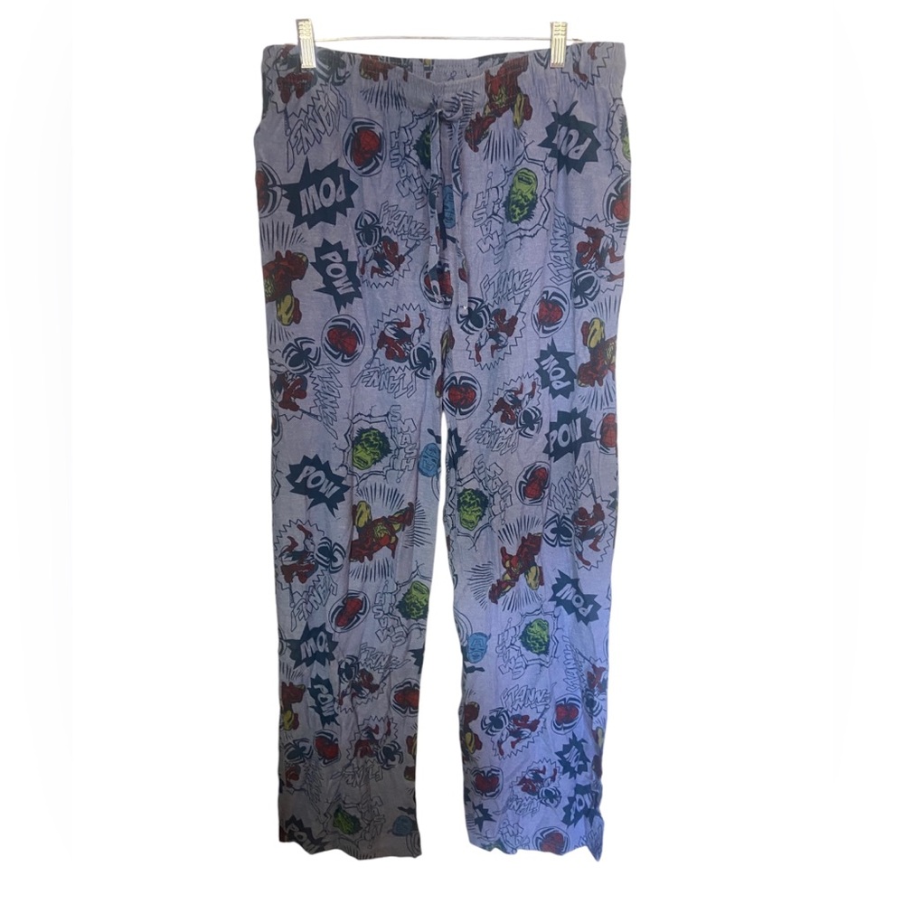 Marvel mens drawstring tied Pajama pants xl extra large Cotton polyester